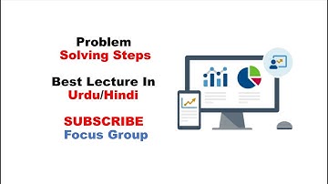 Problem Solving Steps || Computer Science || Lecture in Urdu/Hindi