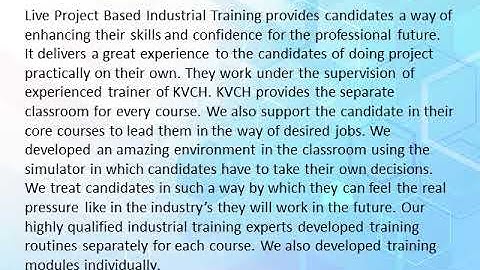 6 Months Live Project Based Industrial Training in Noida