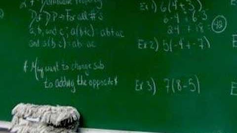 Chapter 2, Section 7: Part 1 - Distributive Property