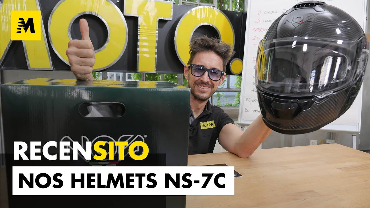 Nos NS-7C Carbon. Recensione casco sport-touring - YouTube