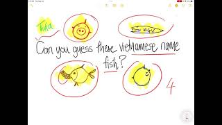 Can you guess these  Vietnamese name  fish?