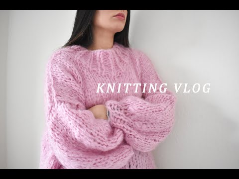 Knitted mohair sweater