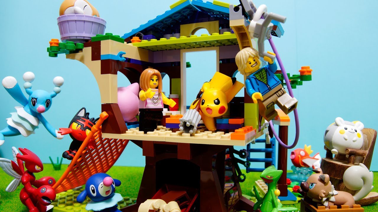 Lego遊び ポケモンと一緒に秘密基地を作ろう アナケナ カルちゃんとママケナのキッズアニメ Pokemon Youtube