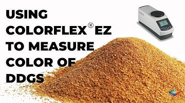 Using ColorFlex EZ to measure the color of DDGS