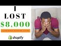 How I Lost $8,000 With Shopify AliExpress Dropshipping!