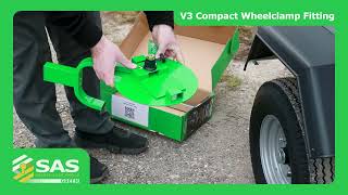 How to Fit the SAS GREEN V3 COMPACT Wheelclamp on a Small Trailer