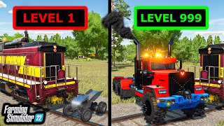 UPGRADING UNTIL I STOP THE TRAIN! | Farming Simulator 22