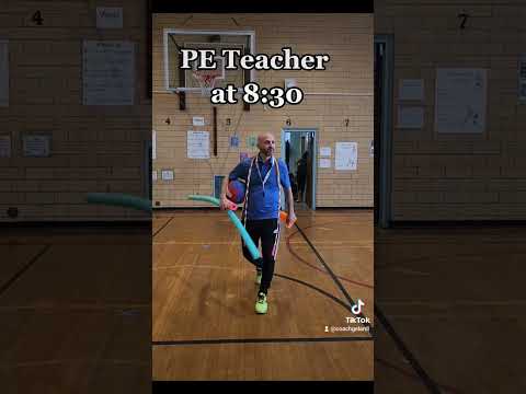 The Day In The Life Of A PE Teacher! ? #physed #physicaleducation #pe #shorts