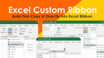 RibbonX: Excel Custom Ribbon - Build First-Class UI Directly into Excel Ribbon
