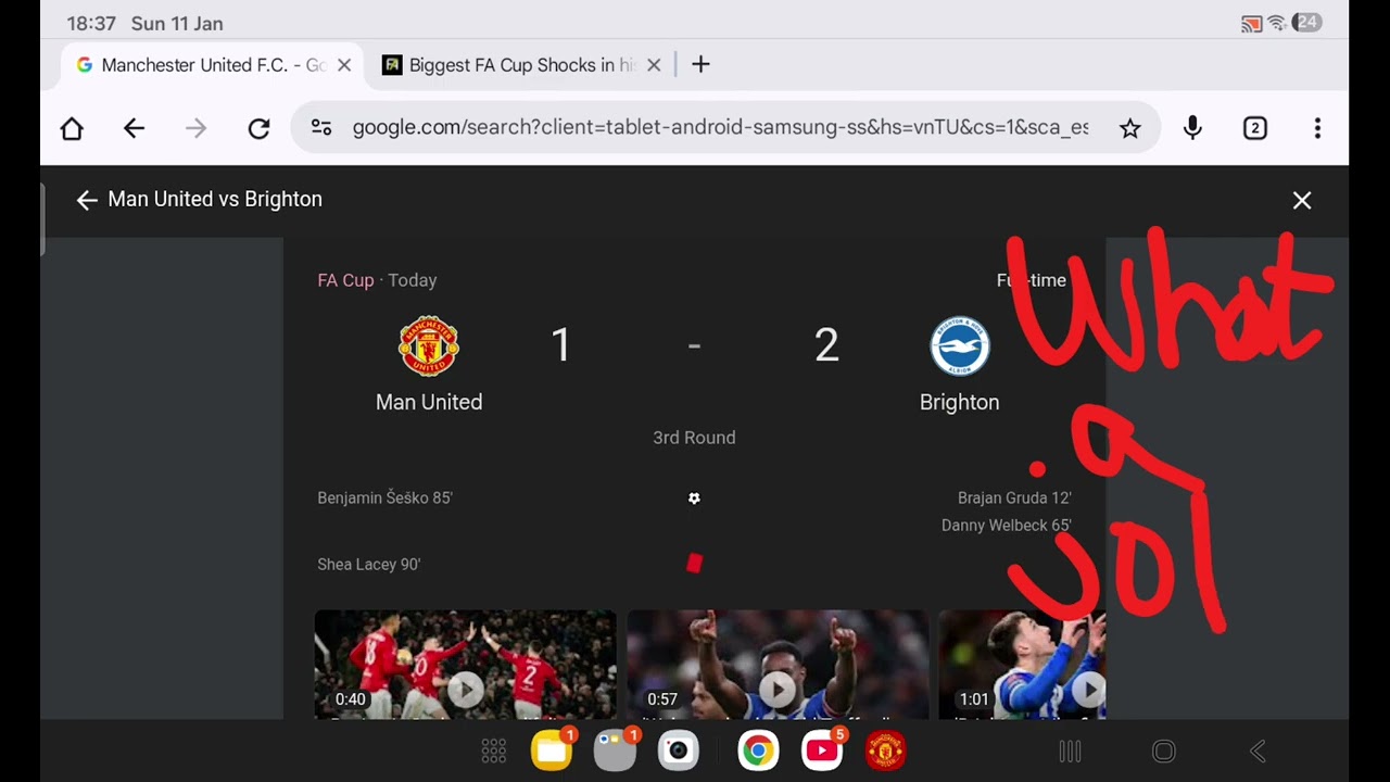 What the hell is this result? I want Ruben amorim back MAN UTD VS BRIGHTON 1-2