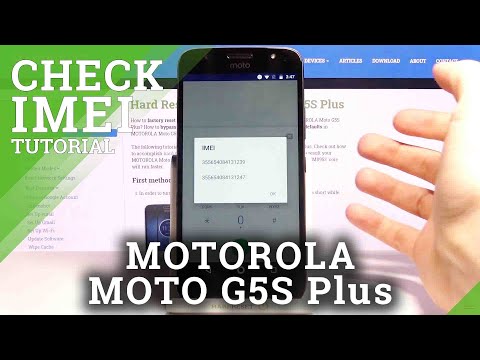 How to Check IMEI and Serial Number in MOTOROLA Moto G5S Plus – Serial Number and IMEI info