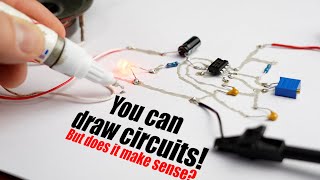 You can draw circuits! But does it make sense? Conductive Ink Pen Experiment!