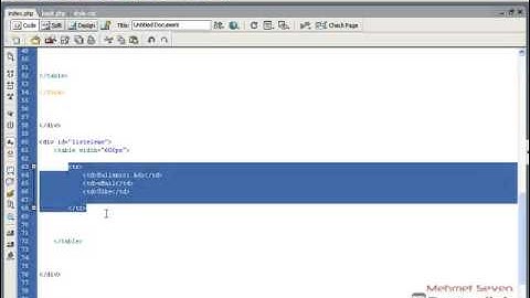 Php ile Veri Tabanından Veri Çekme