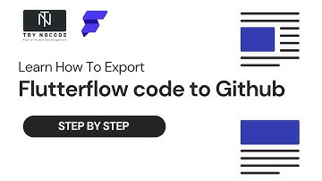 How to Export Flutter Flow code to Github