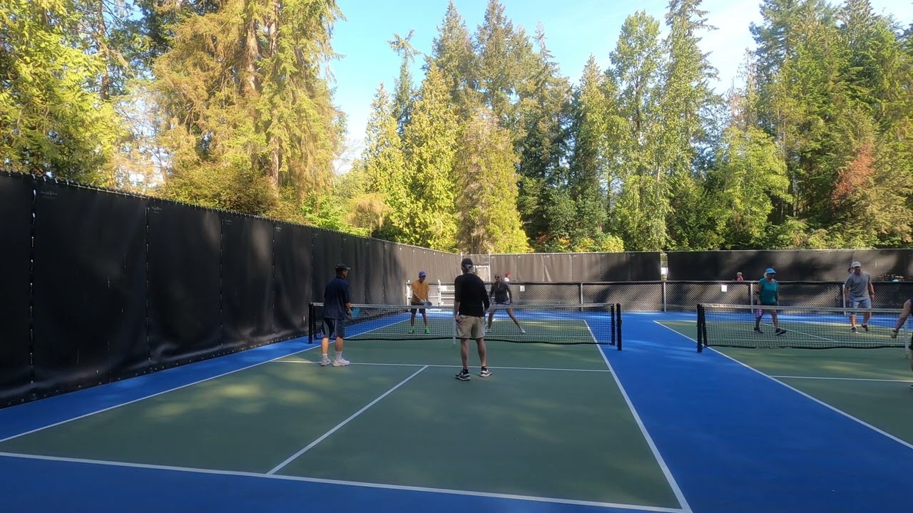 GH010305 Pickleball play at Murdo Frazer park in North Vancouver
