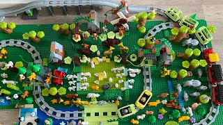 Lego Duplo Trains ASMR Building