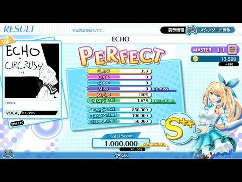[グルコス] ECHO Covered by ミライアカリ / MASTER PERFECT スタンダード操作 [グルーヴコースター ワイワイパーティー!!!!]