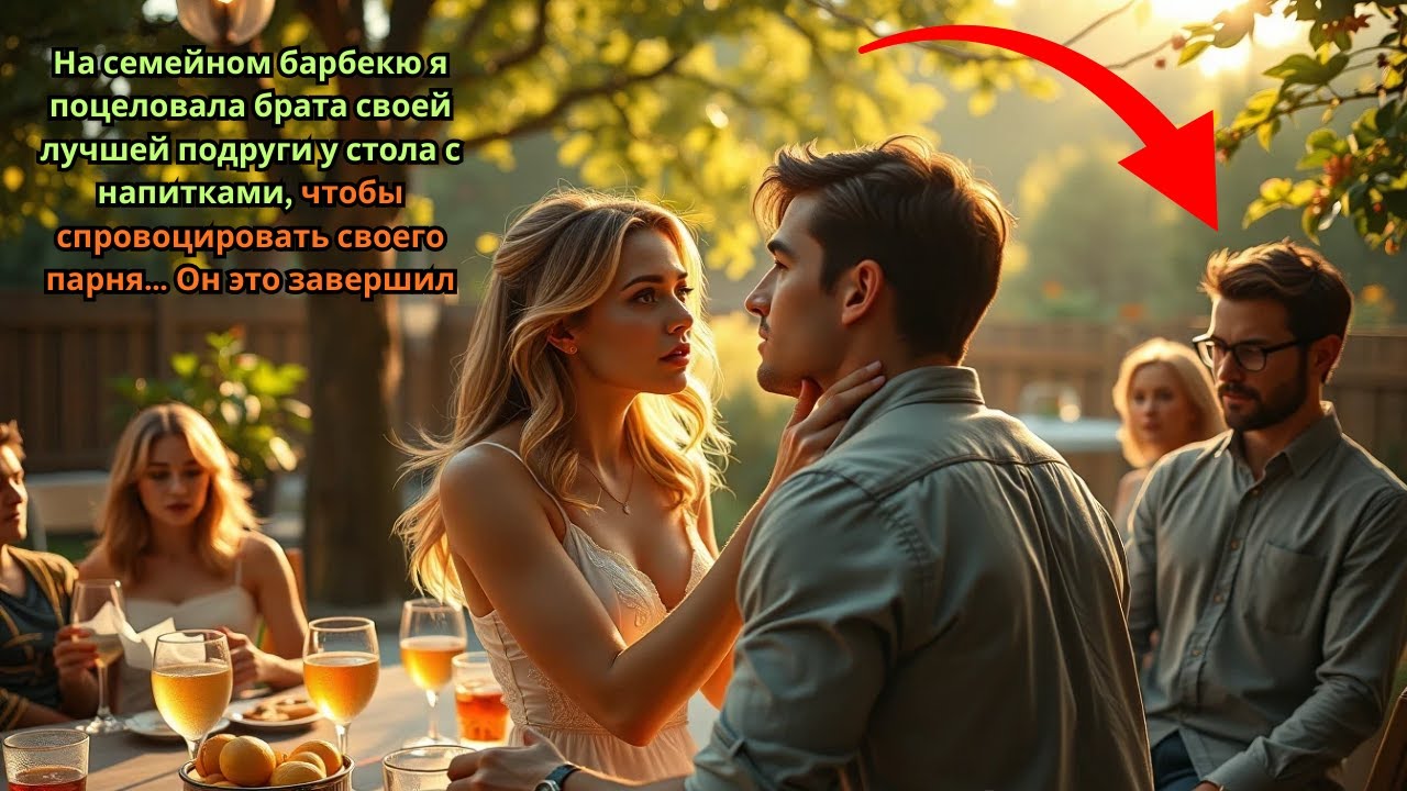 На семейном барбекю я поцеловала брата лучшей подруги, чтобы спровоцировать парня… и потеряла всё