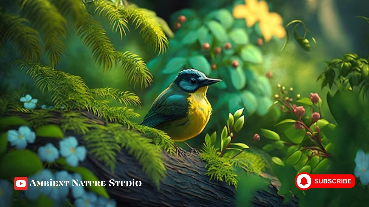 Chirping Birds and Peaceful Nature Sounds for Relaxation & Study - YouTube