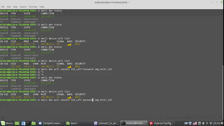 Connect WIFI from Linux terminal using nmcli