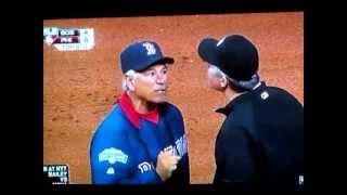 Umpire Gary Darling Spits Gum At Boston Red Sox Manager Bobby Valentine 5.18.12