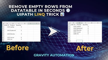 🧹 One-Line LINQ Code to Remove Empty Excel Rows in UiPath! ⚡📊