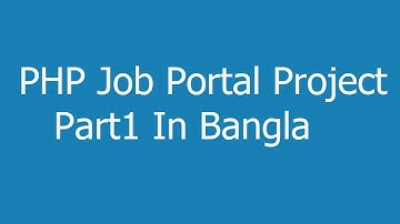 PHP Project Part1 In Bangla