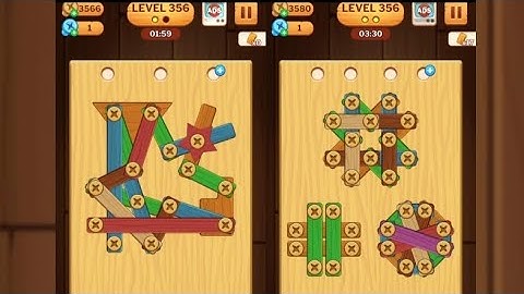 Screw Puzzle: Wood Nut & Bolt - Level 356