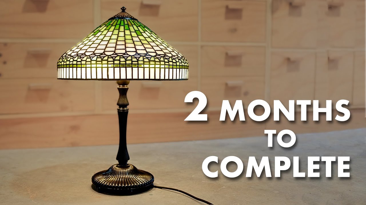 Hand Carving an Epic Base for my Homemade Tiffany Shade