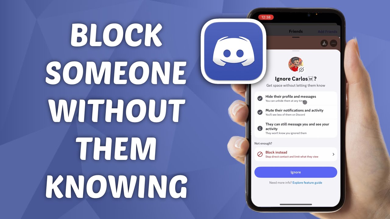How to Block Someone without Them Knowing Knowing on Discord