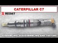 Caterpillar C7 disassembling, reassembling and testing