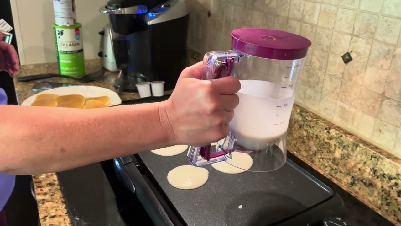 REVIEW: Make Perfect Pancakes 🥞 Every Time with the KPKitchen Pancake  Batter Dispenser 