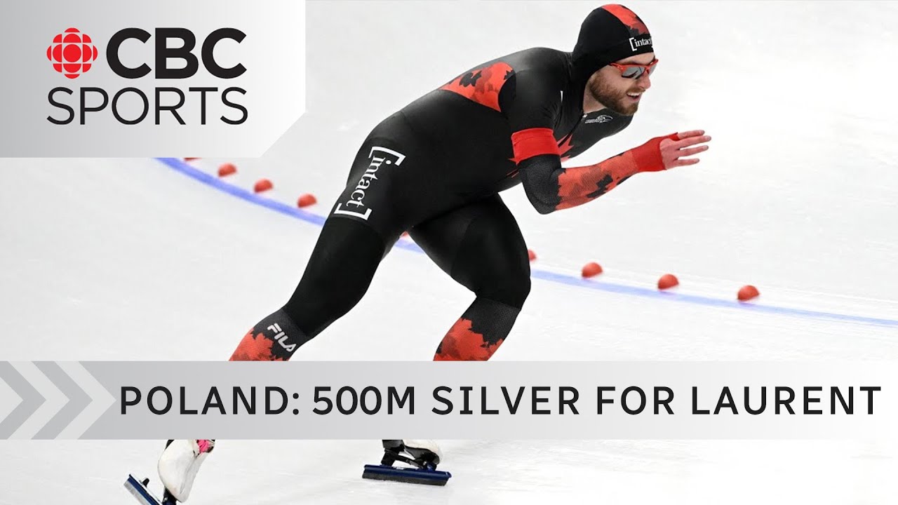Laurent Dubreuil speeds to 2nd medal of World Cup speed skating event in Tomaszów Mazowiecki