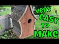 Building a Rustic style Birdhouse from cedar pickets - DIY