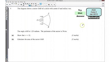 AQA Core 2 Jan 2013 Q1