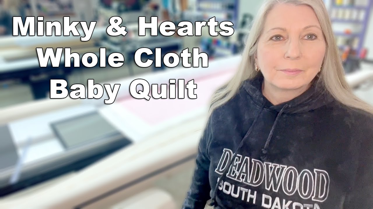 Longarm Quilting a Whole Cloth Baby Quilt with Minky YouTube
