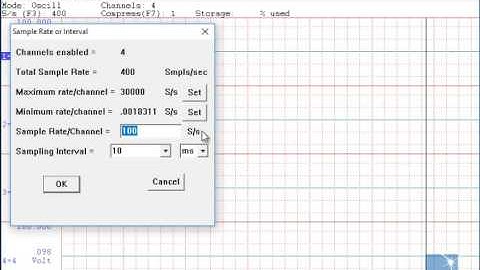 Setting the Sample Rate with a DI-1120