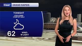 Monday AM Forecast Beautiful today with low humidity