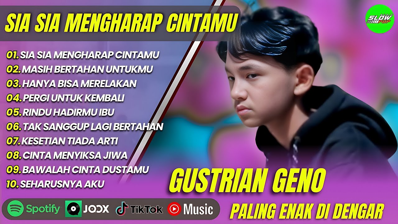 GUSTRIAN GENO - SIA SIA MENGHARAP CINTAMU - MASIH BERTAHAN UNTUKMU - || POP MELAYU TERPOPULER 2025