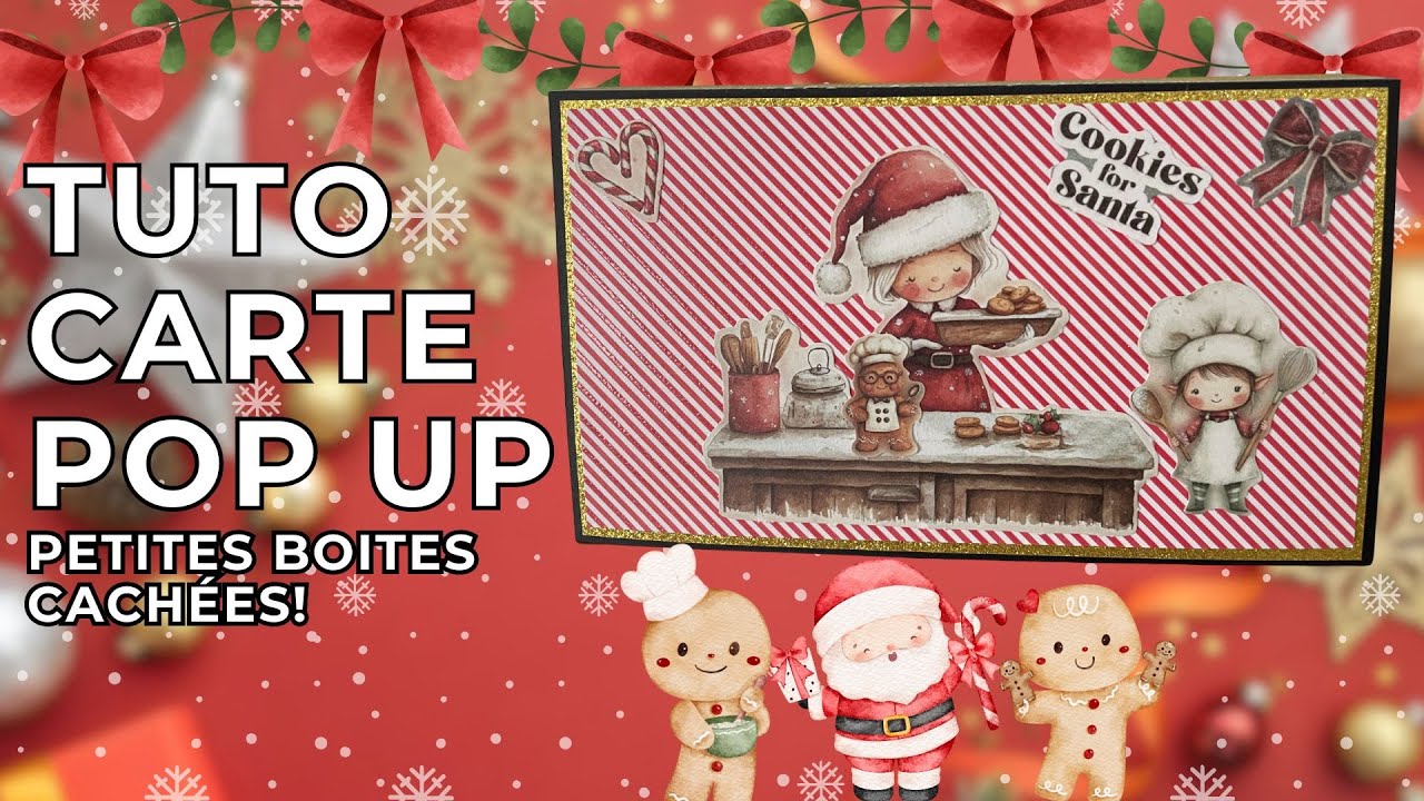 Tutoriel jolie carte de Noël style pop up ! ☃️
