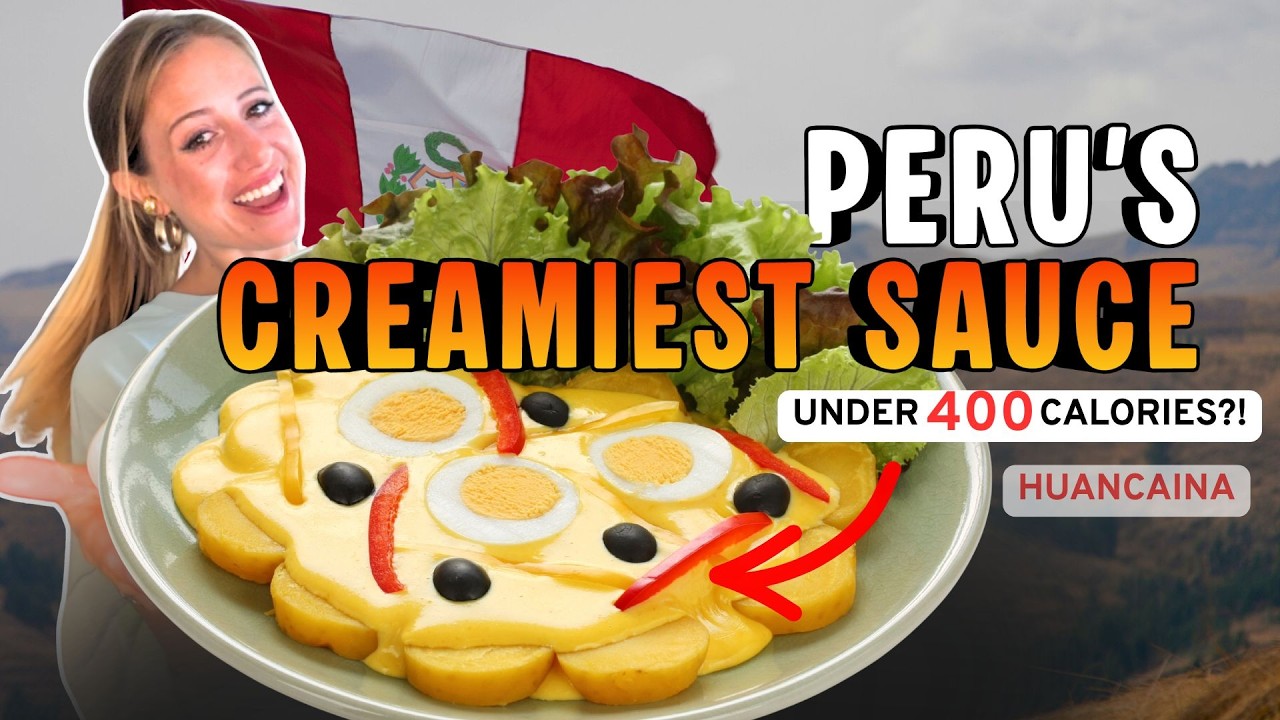 Healthy Peruvian Pasta Recipe | Creamy Huancaina Made Low Calorie