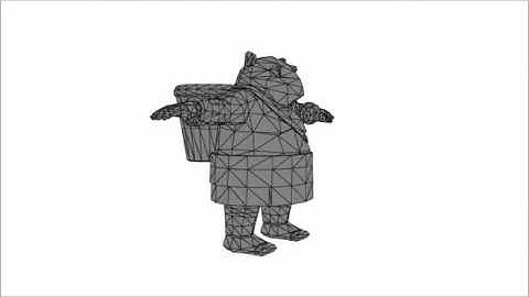 Goblin "Malu" Wireframe 3D Model