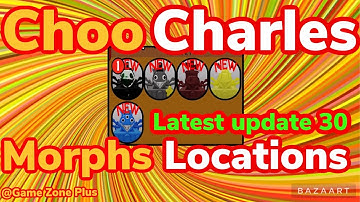 UPDATE 30, How to get All 5 New Choo Charles Morphs Location, #roblox #choochoocharles