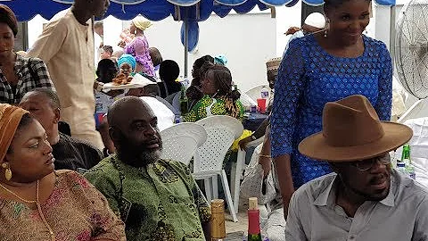 See actress,Abiola Adebayo outfit to Sola Kosoko baby as she greets Funsho Adeolu, Bidemi Kosoko