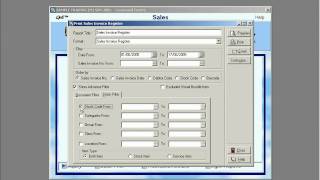 QnE Video Training - 25. Reports-Sales Invoice Register