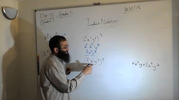 Index Notation 2 grade C clip 111 maths watch