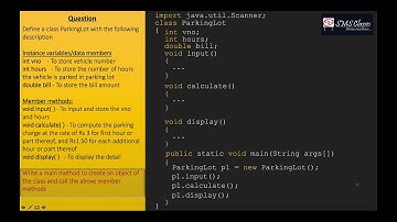 ICSE 10th Board exam Question, Easy to score 15/15 marks. Type: Define a class Data members etc...