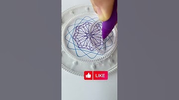 🤔What does this pattern resemble?🤔 Design Ruler Small ruler,⭕ big wisdom  #spirograph #art #drawing