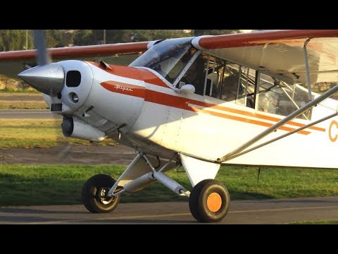 Piper Pa 18 Super Cub Cc Prw Interior Taxi And Takeoff At Vitacura Municipal Sclc