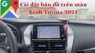 Instructions for connecting Maps to Toyota screen for Google Map navigation screenshot 1